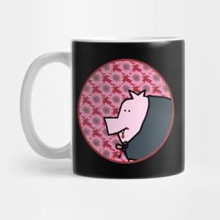 Portrait of a Halloween Horror Vampire Pig Mug